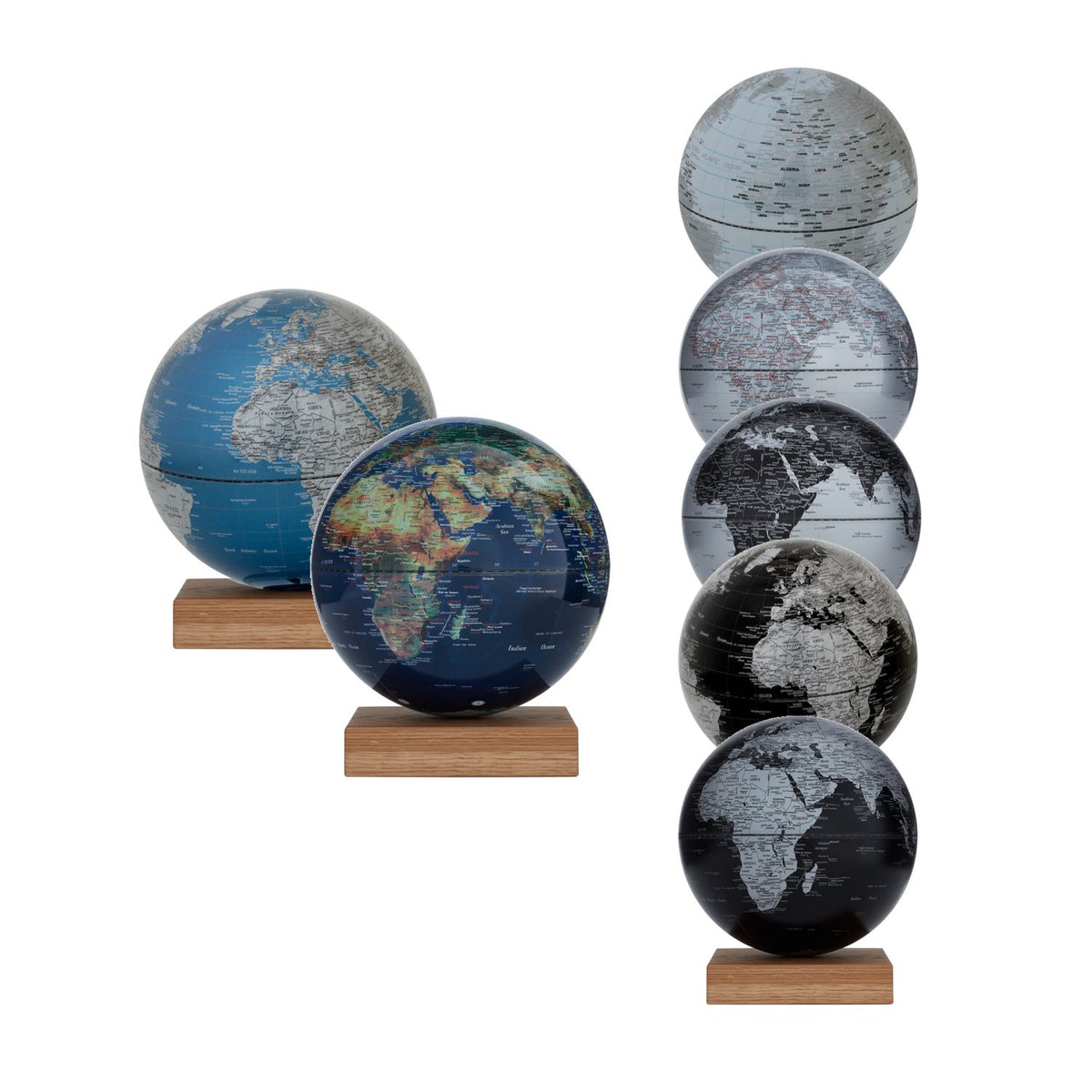EMFORM Platon Globe Magnetic, Oak Base