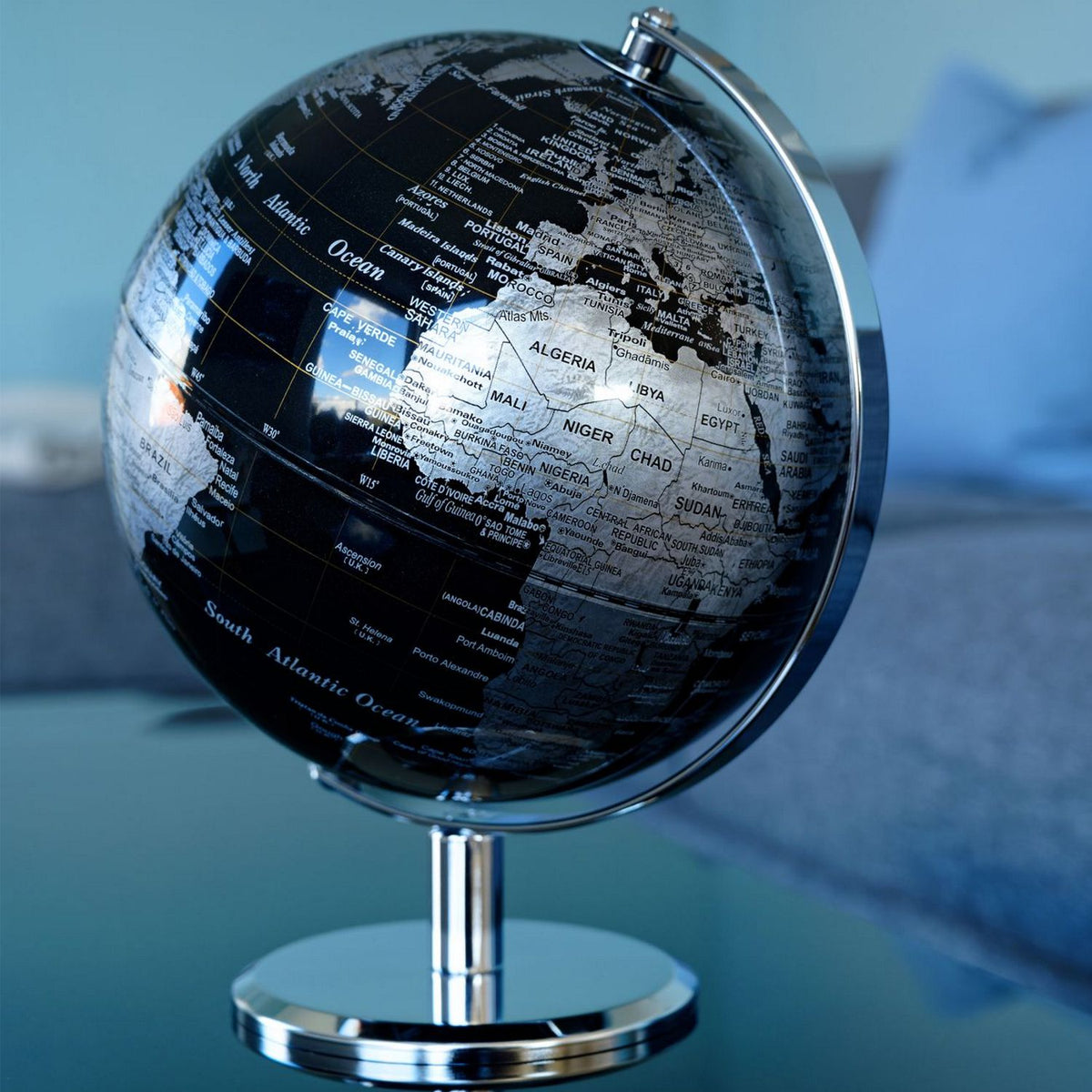 EMFORM Lunar Desk Globe, D 20 cm, in Various Colors, map