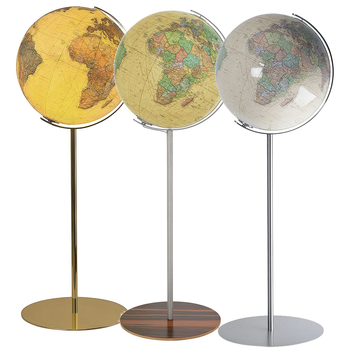 Columbus Royal Illuminated Globe, D 400 mm, Floor Globe, Acrylic