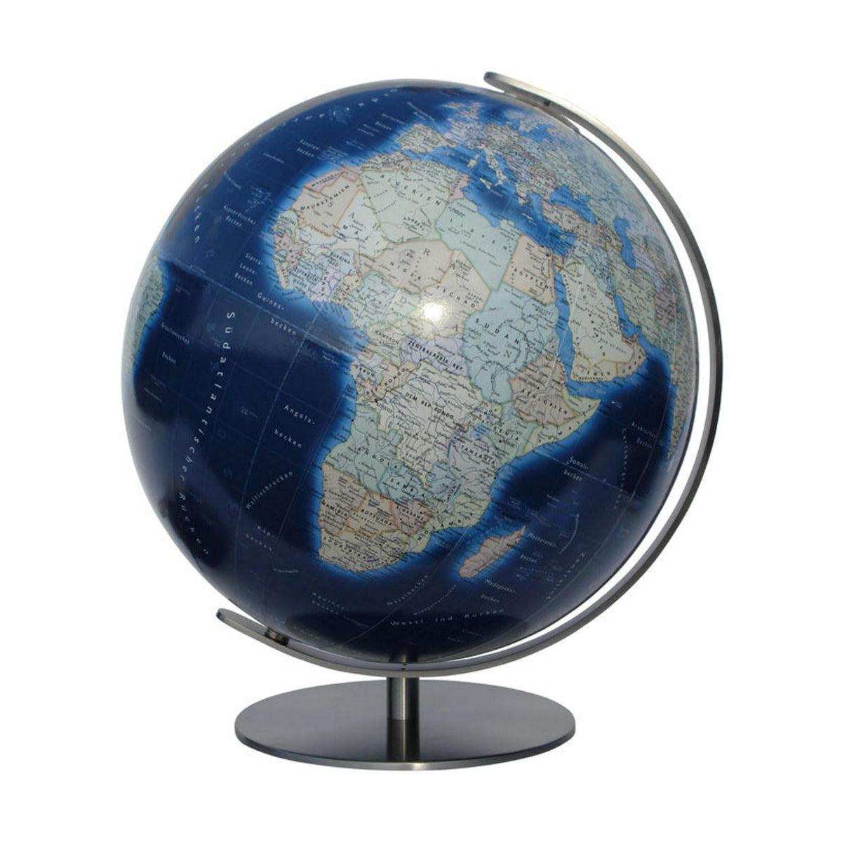 Columbus DUO AZZURRO illuminated globe, D 340 mm, illuminated