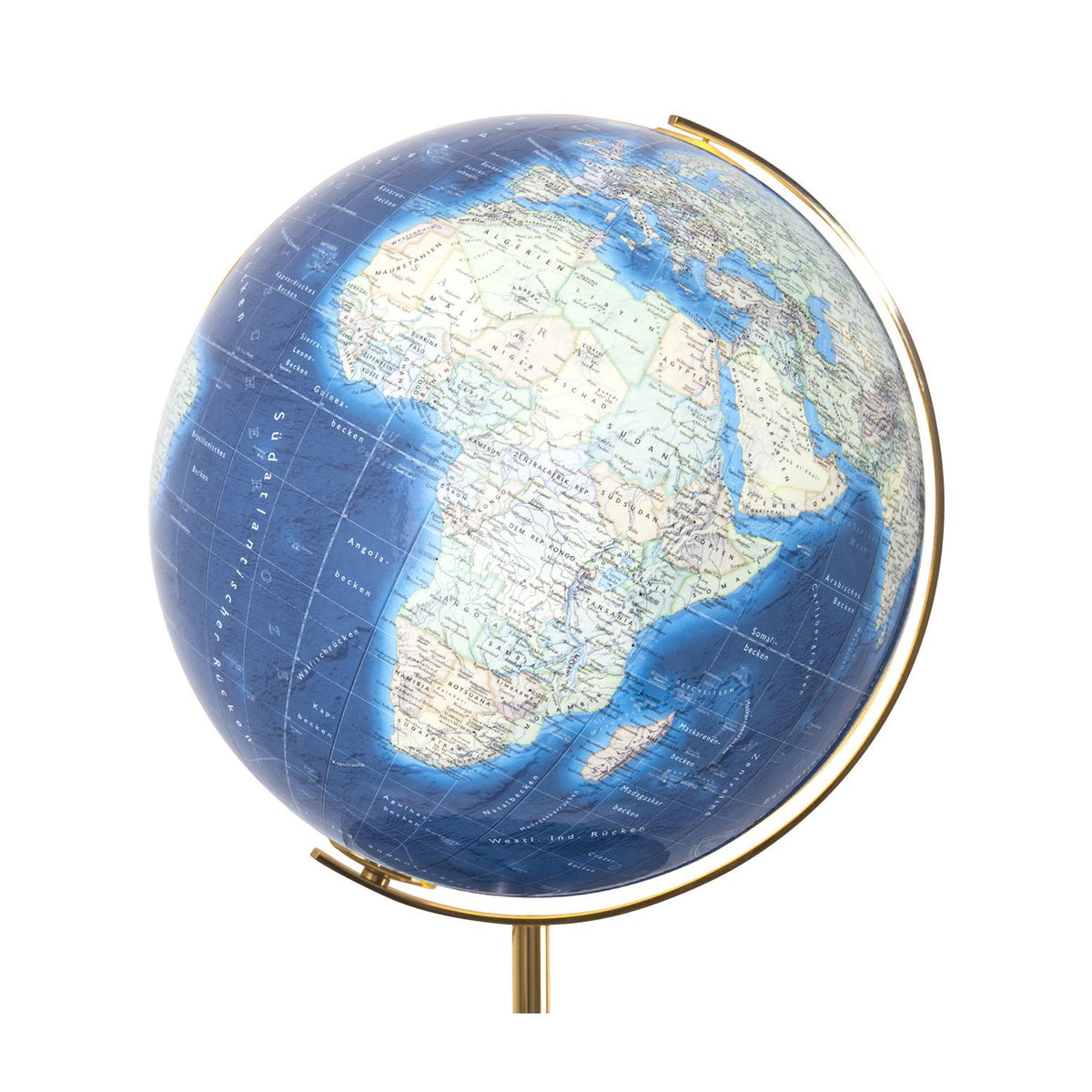 Columbus Duo Azzurro floor globe, D 400 mm, map
