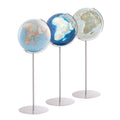 Columbus Standing Globe, 51 cm Diameter, Acrylic Glass, Stainless Steel, OID-Capable, Various Variants