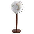 Columbus DUO ALBA Floor Globe Khan 51 cm Crystal Glass Walnut
