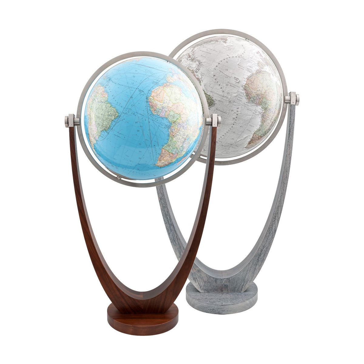 Columbus Harmonie Standing Globe, 51 cm Diameter, Crystal Glass, Fork Base, Various Variants