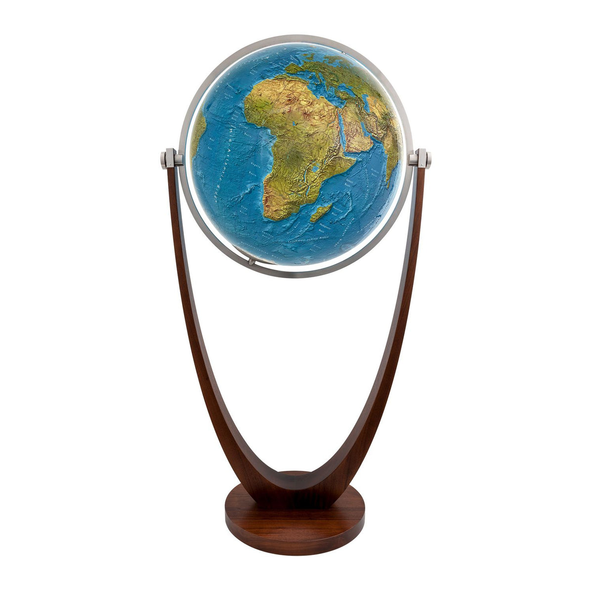 Columbus Harmonie Standing Globe, 60 cm Diameter, Acrylic Glass and Fork Base, Various Variants, detail view