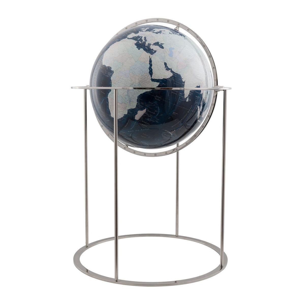 Columbus BLACK SERIES floor globe Savannah D 60 cm, acrylic glass and stainless steel