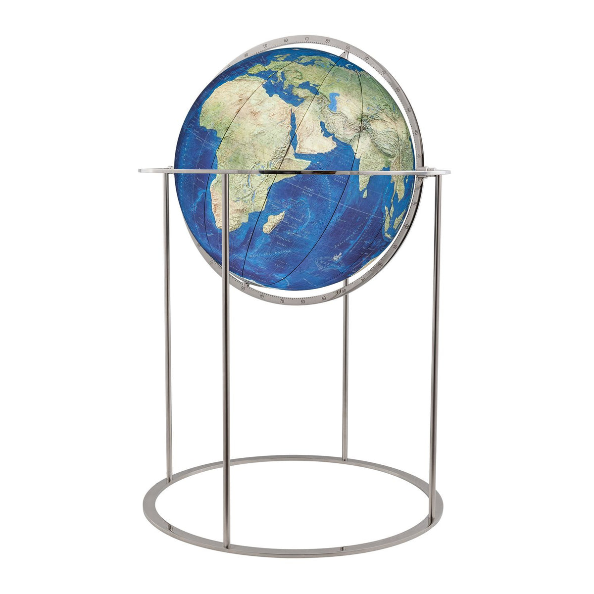 Columbus BLACK SERIES floor globe Savannah, illuminated