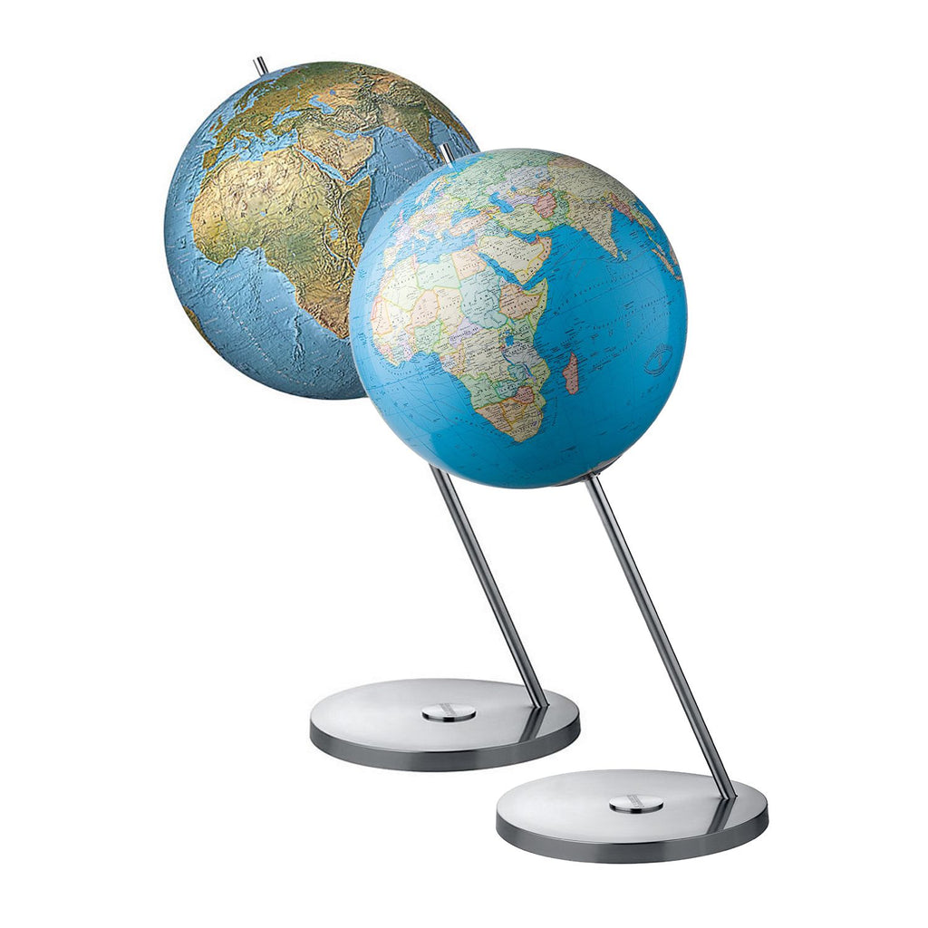 Columbus Magnum Standing Globe, Large Globe, 60 cm Diameter, PE, Stainless Steel, Various Variants