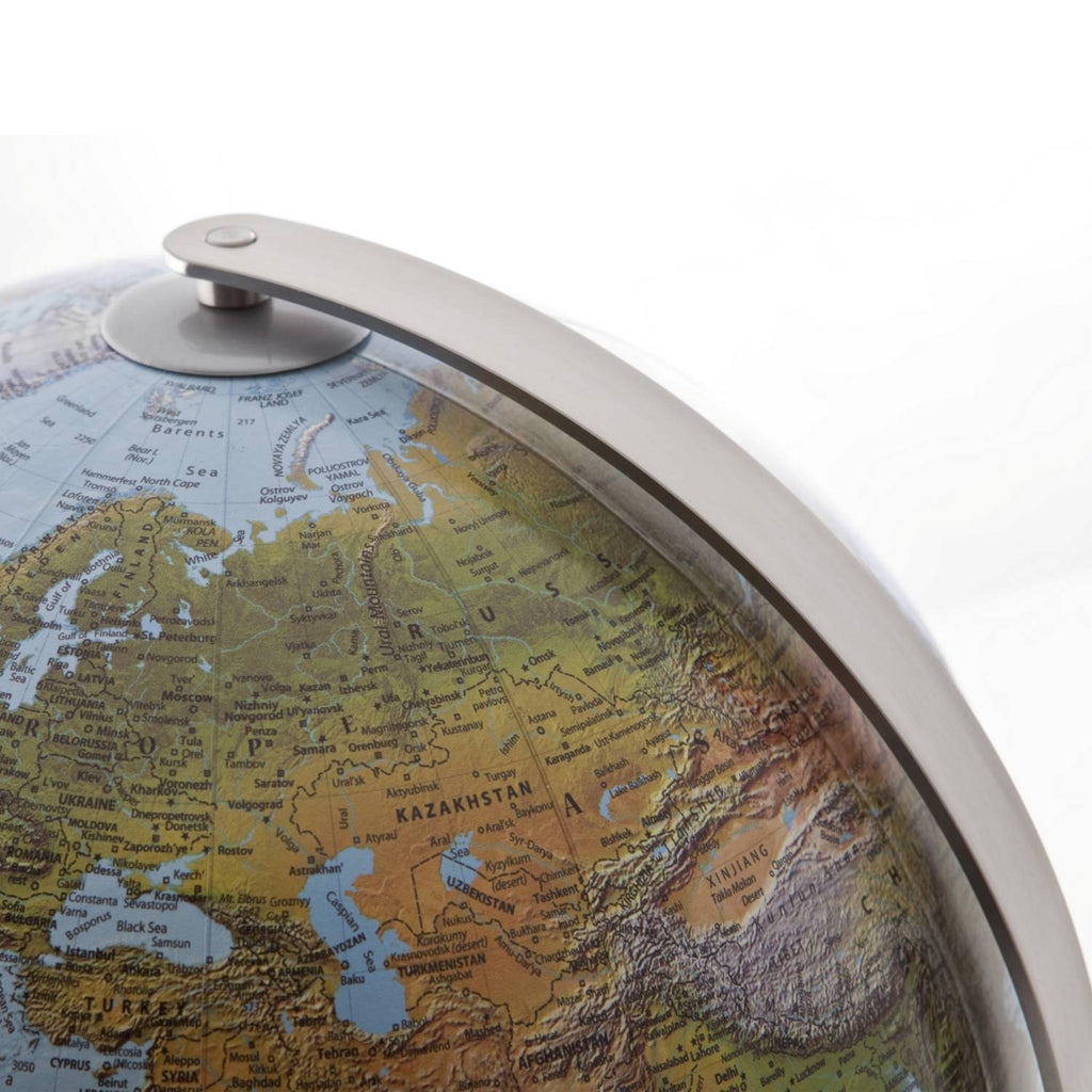 Räthgloben Dual-Image Illuminated Globe, Hand-Laminated, 37 cm D, 42 cm H, Various Designs, base
