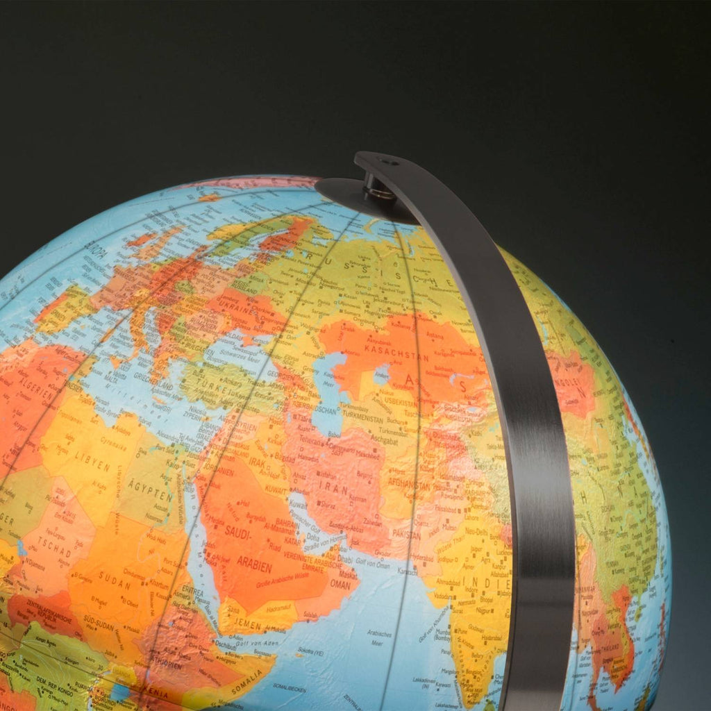 Räthgloben Dual-Image Illuminated Globe, Hand-Laminated, 37 cm D, 42 cm H, Various Designs, packaging