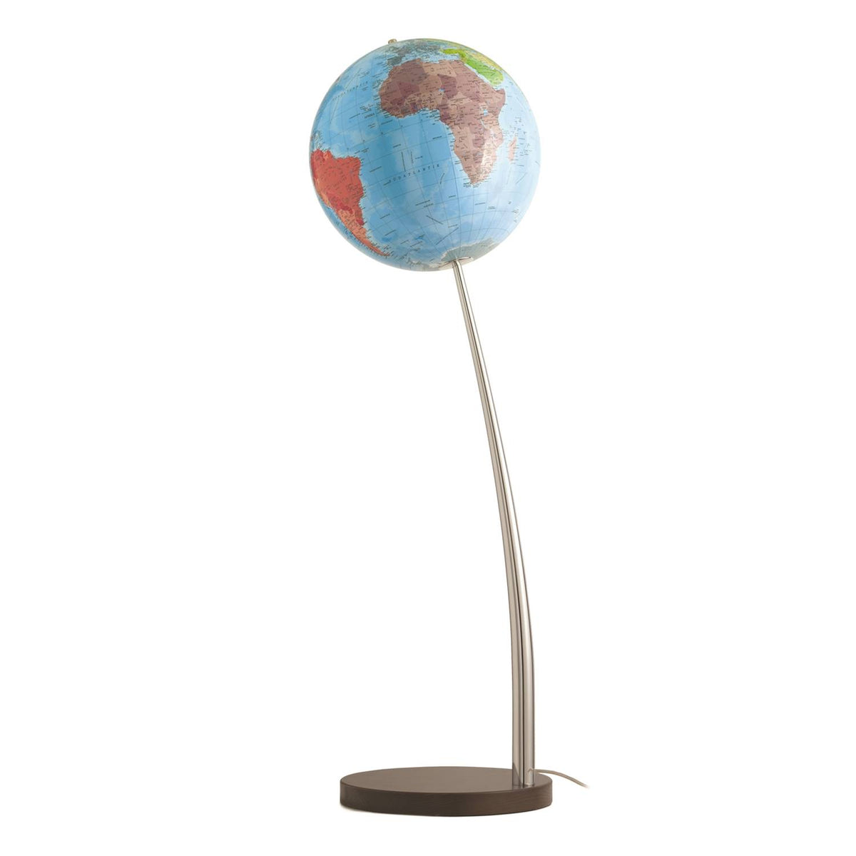Räthgloben Floor Illuminated Globe, Hand-Laminated, 37 cm D, 120 cm H, Various Designs, detail view