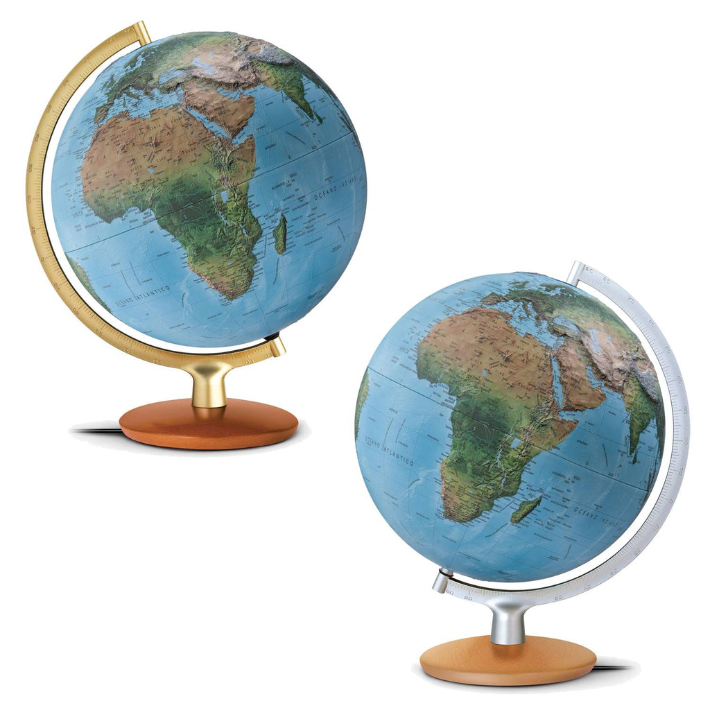 Räthgloben Relief Illuminated Globe Dual-Image 3D 30cm D 41cm H