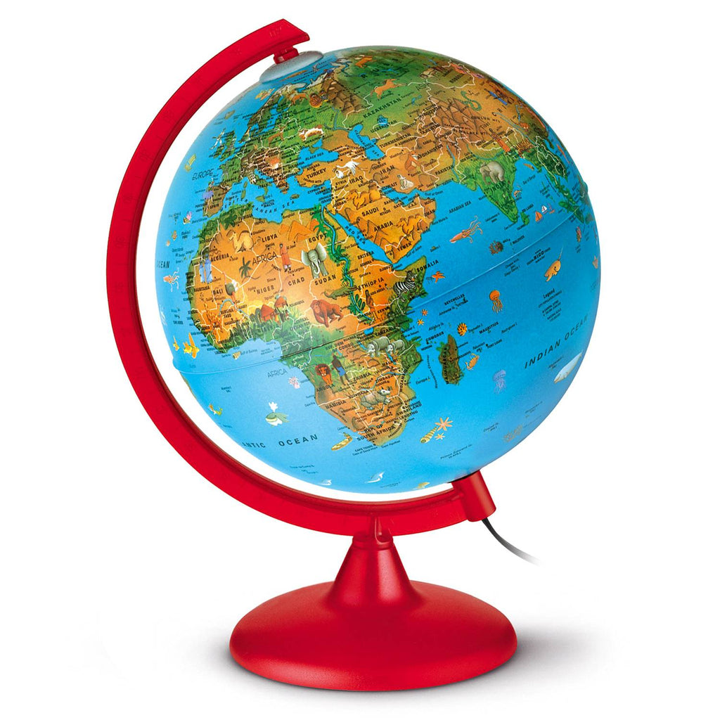 Räthgloben Children's Illuminated Globe 25cm D 35cm H, illuminated