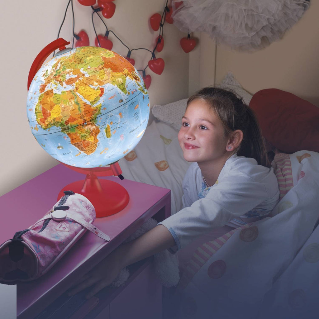 Räthgloben Children's Illuminated Globe 25cm D 35cm H, map
