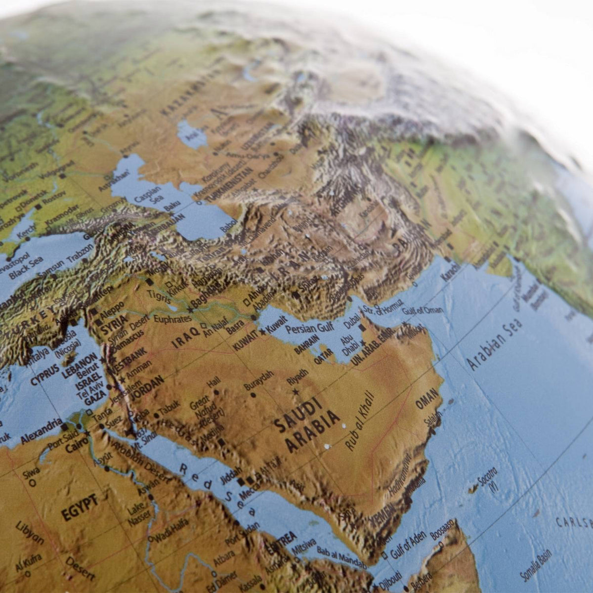 Räthgloben Dual-Image Illuminated Globe 30cm D 39cm H, map
