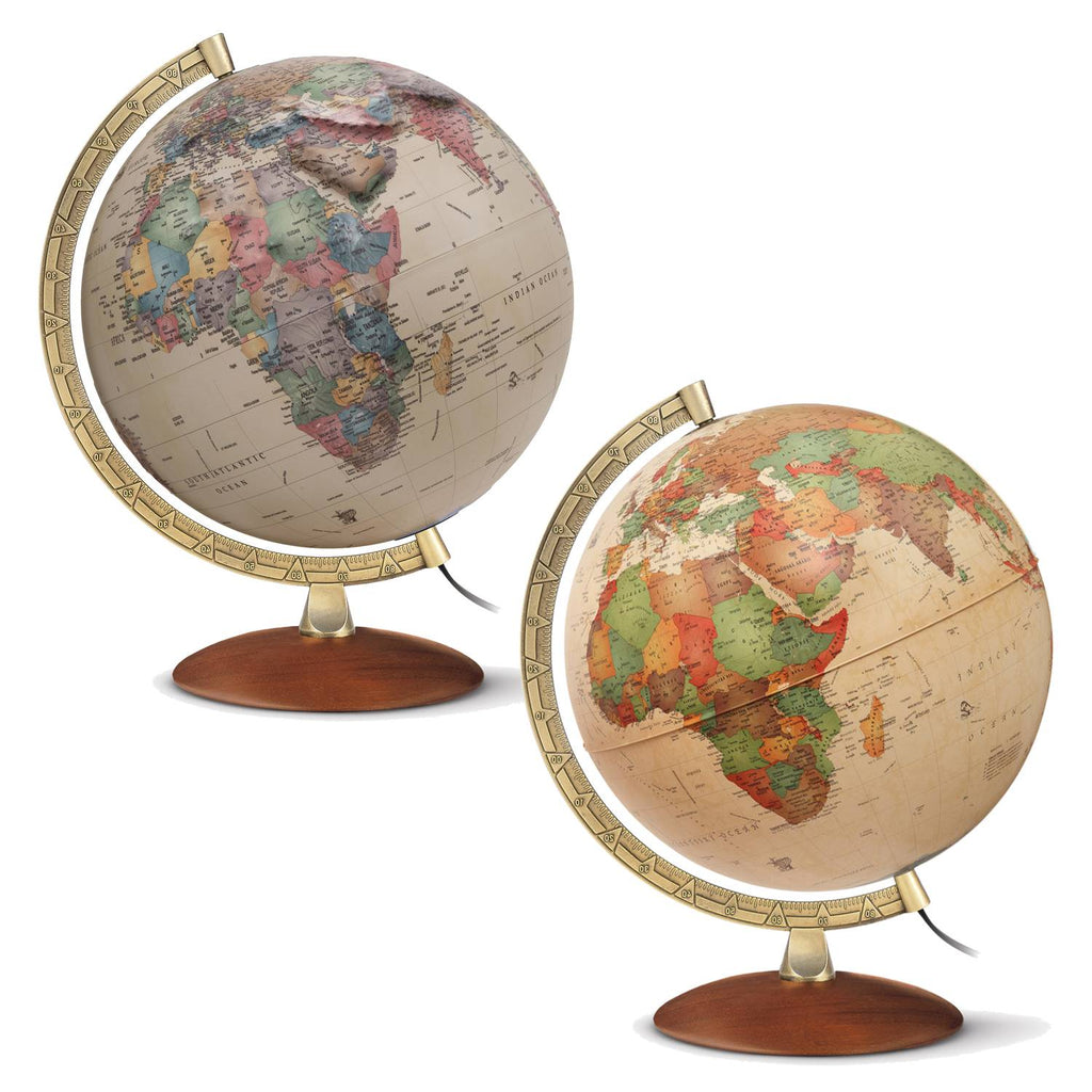 Räthgloben Antique-Style Illuminated Globe 30 cm