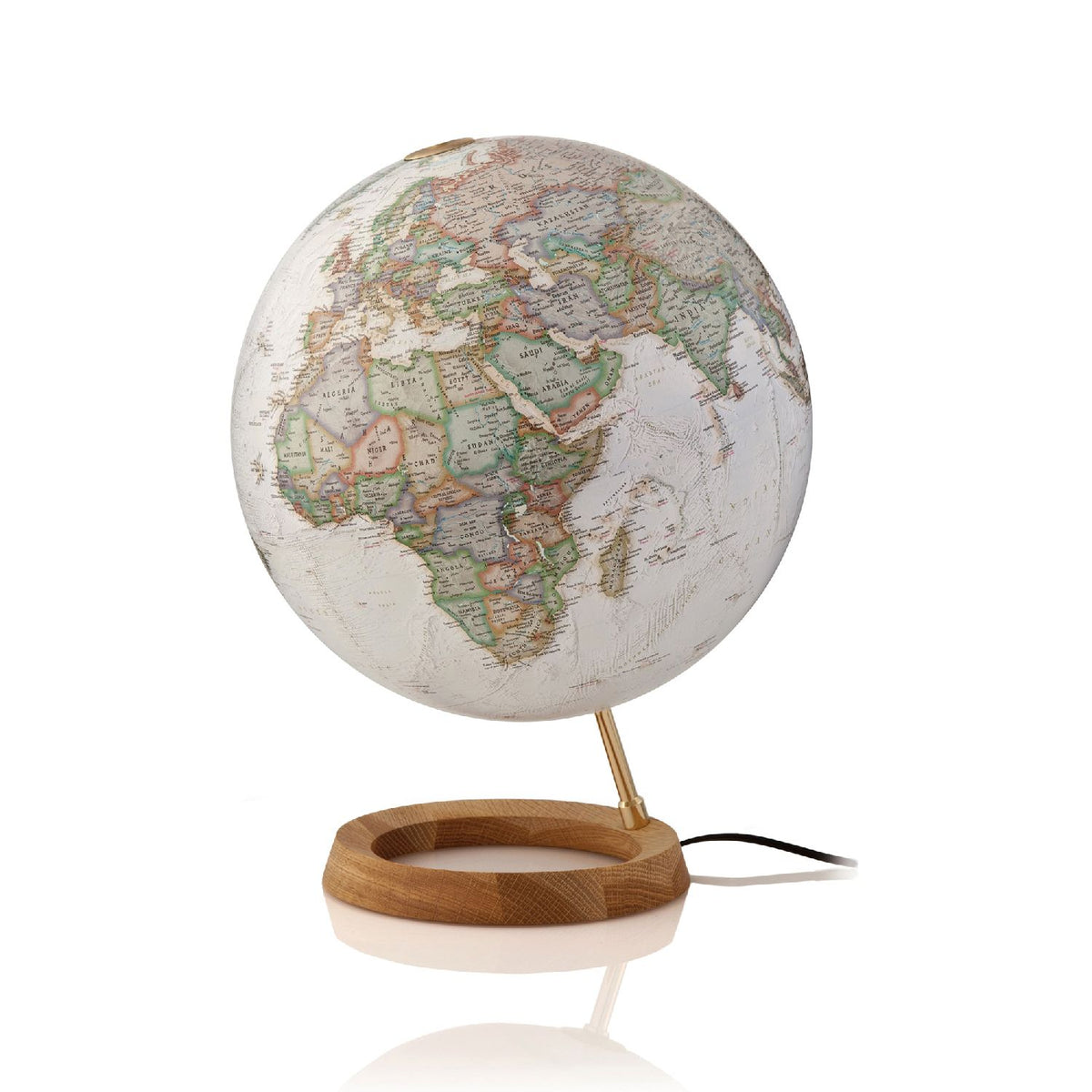 National Geographic Illuminated Globe Neon 30 cm Desk Globe, detail view