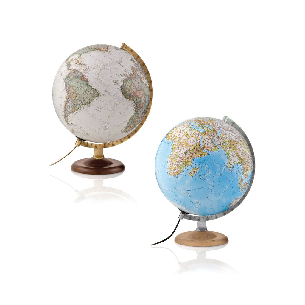 National Geographic Illuminated Globe, 30 cm, Silver Classic or Gold Executive