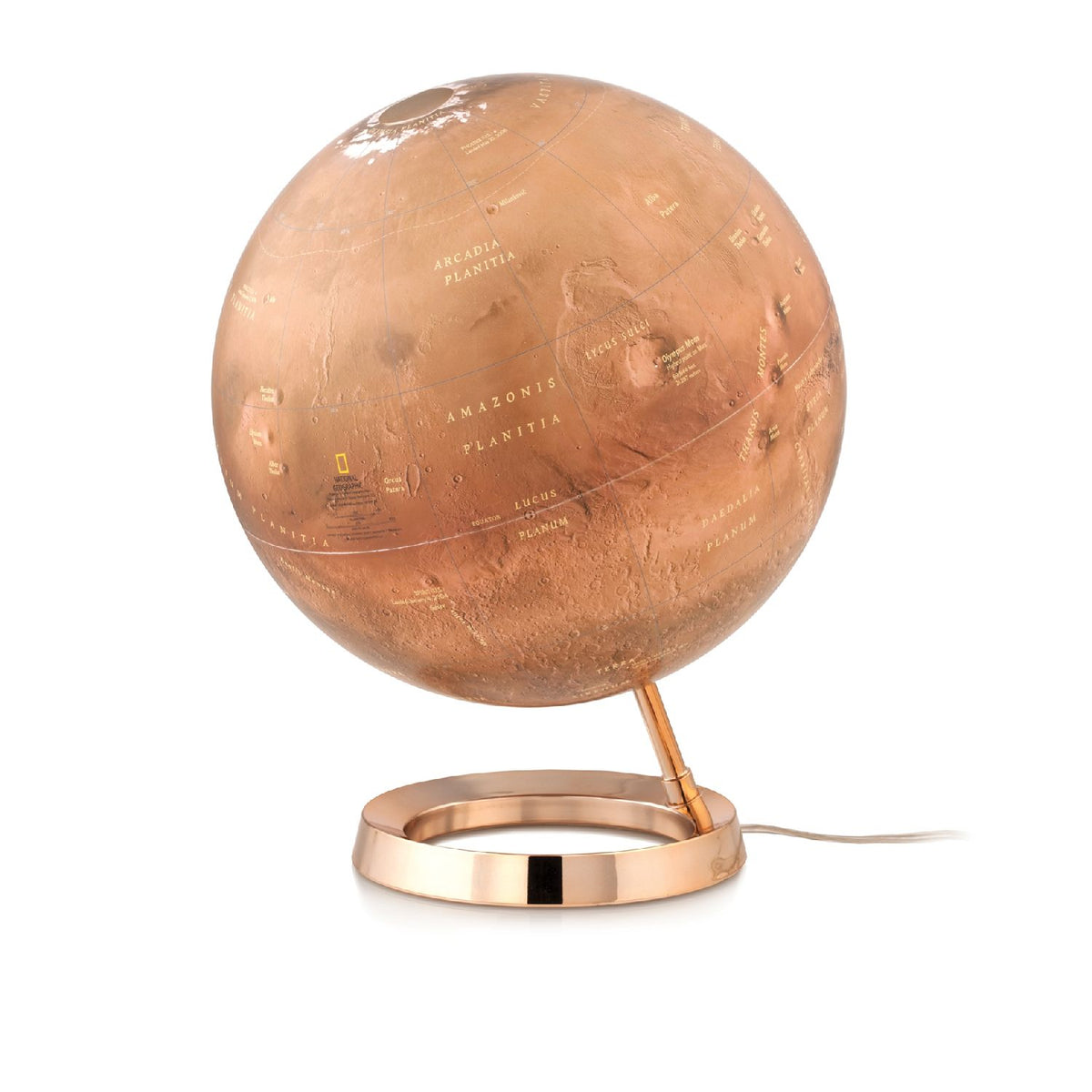 National Geographic Red Planet Mars Illuminated Globe 30 cm