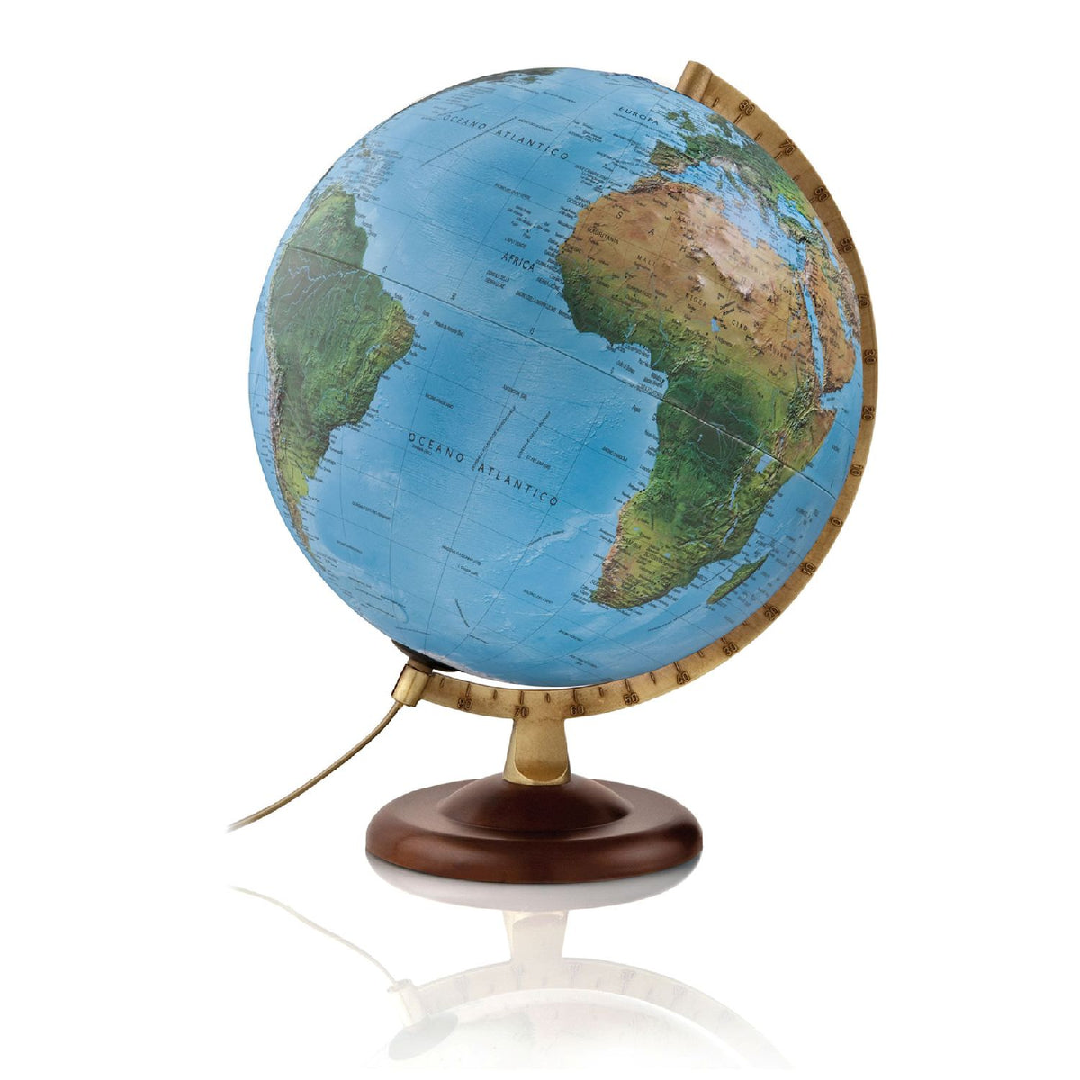 Atmosphere 3D Dual-Image Illuminated Globe R4 30 cm, map