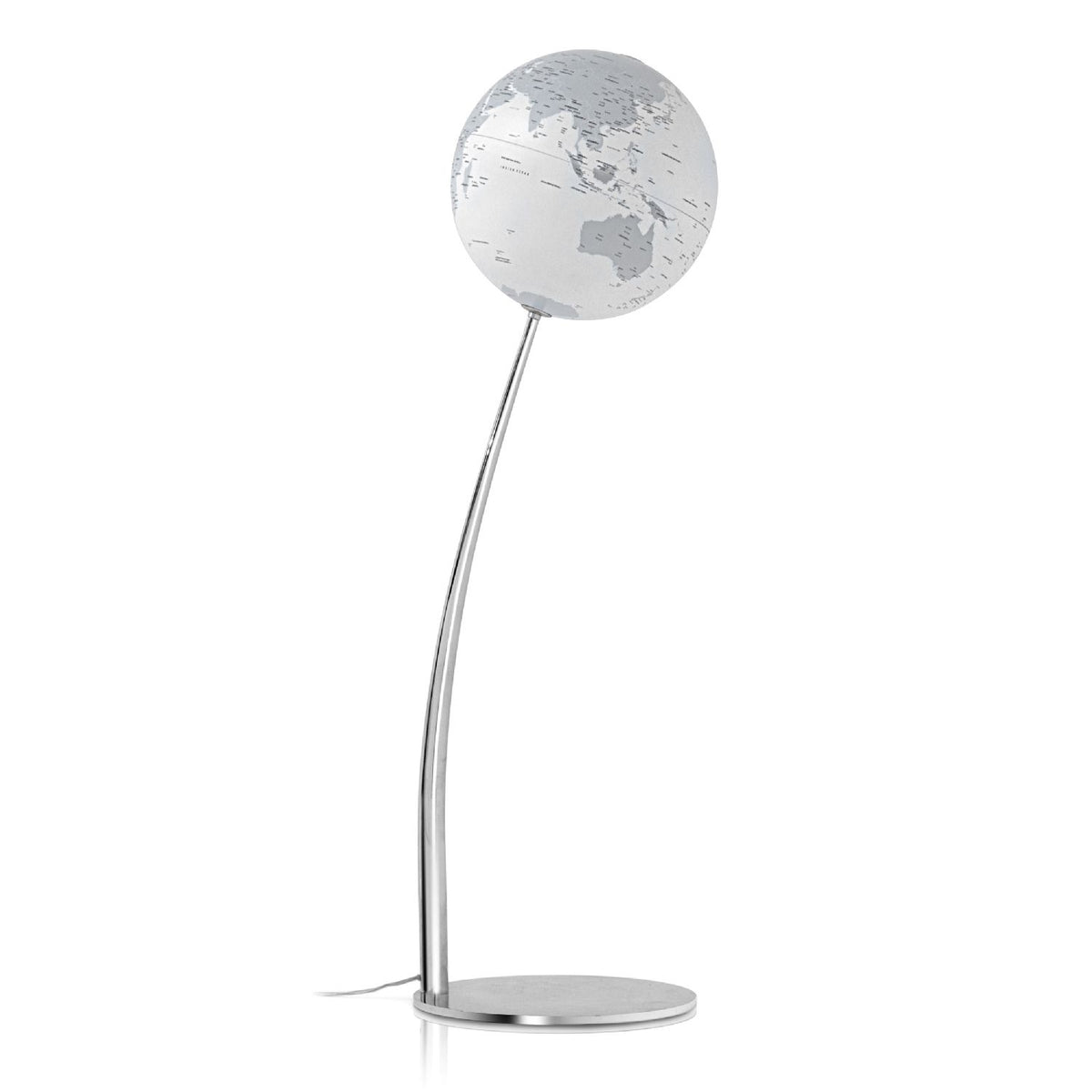 Atmosphere Stem Reflection Illuminated Floor Globe, H 110 cm