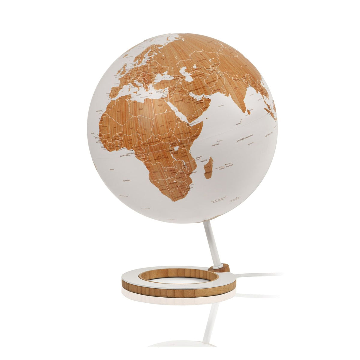 Atmosphere Illuminated Globe Bamboo 25 cm