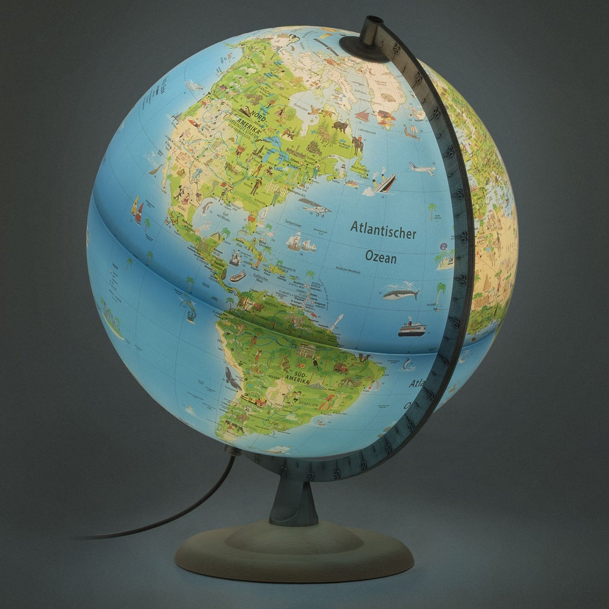 Räthgloben Atmosphere Family children's illuminated globe 30 cm, map