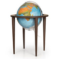Räthgloben Floor Illuminated Globe 50 cm Hardwood Stand, detail view
