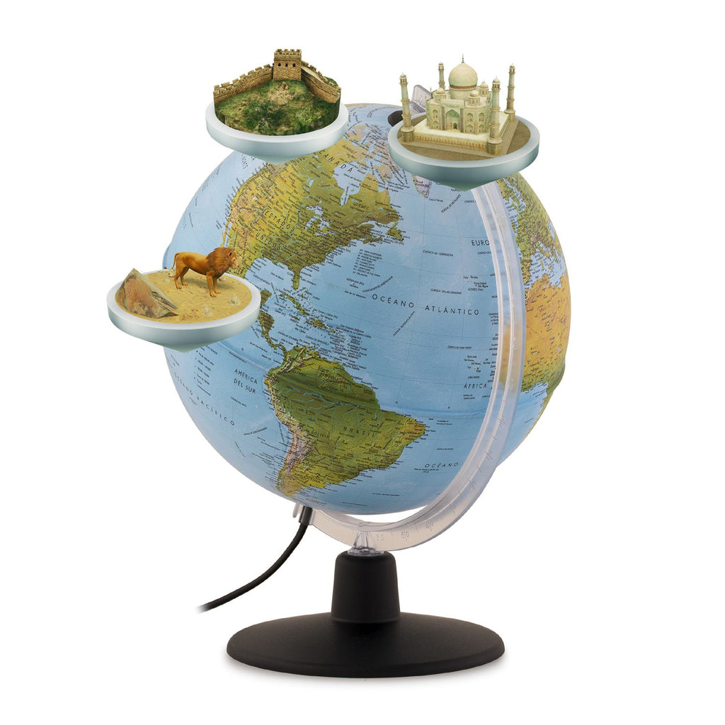 Räthgloben Dual-Image Illuminated Globe Gaia 25 with Augmented Reality App