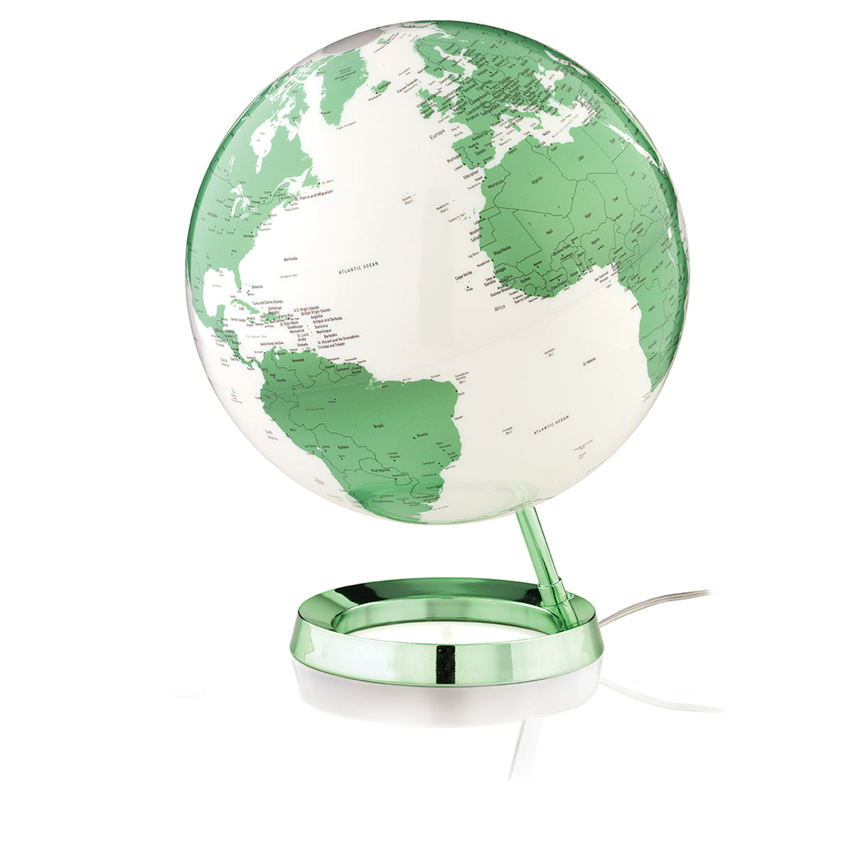 Atmosphere Light & Colour Illuminated Globe 30 cm Desk Globe, detail view
