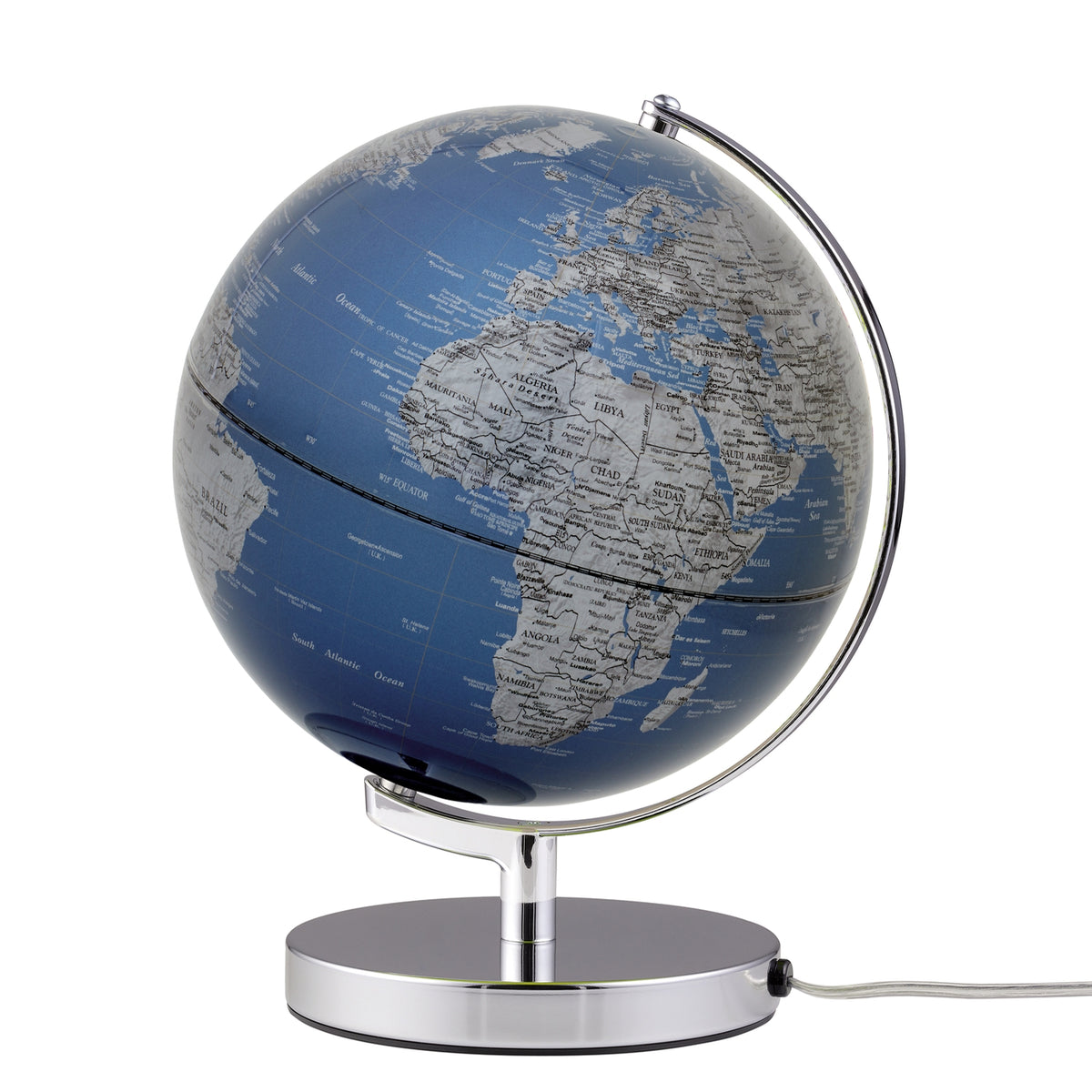 EMFORM TERRA LIGHT illuminated globe D 240 mm, purple