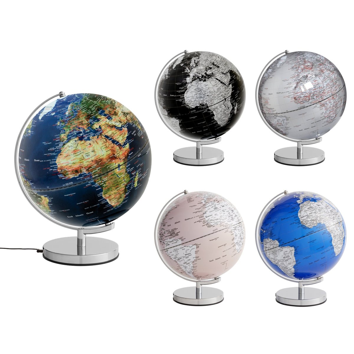 EMFORM Stellar Light LED illuminated globe D 300 mm, H 380 mm