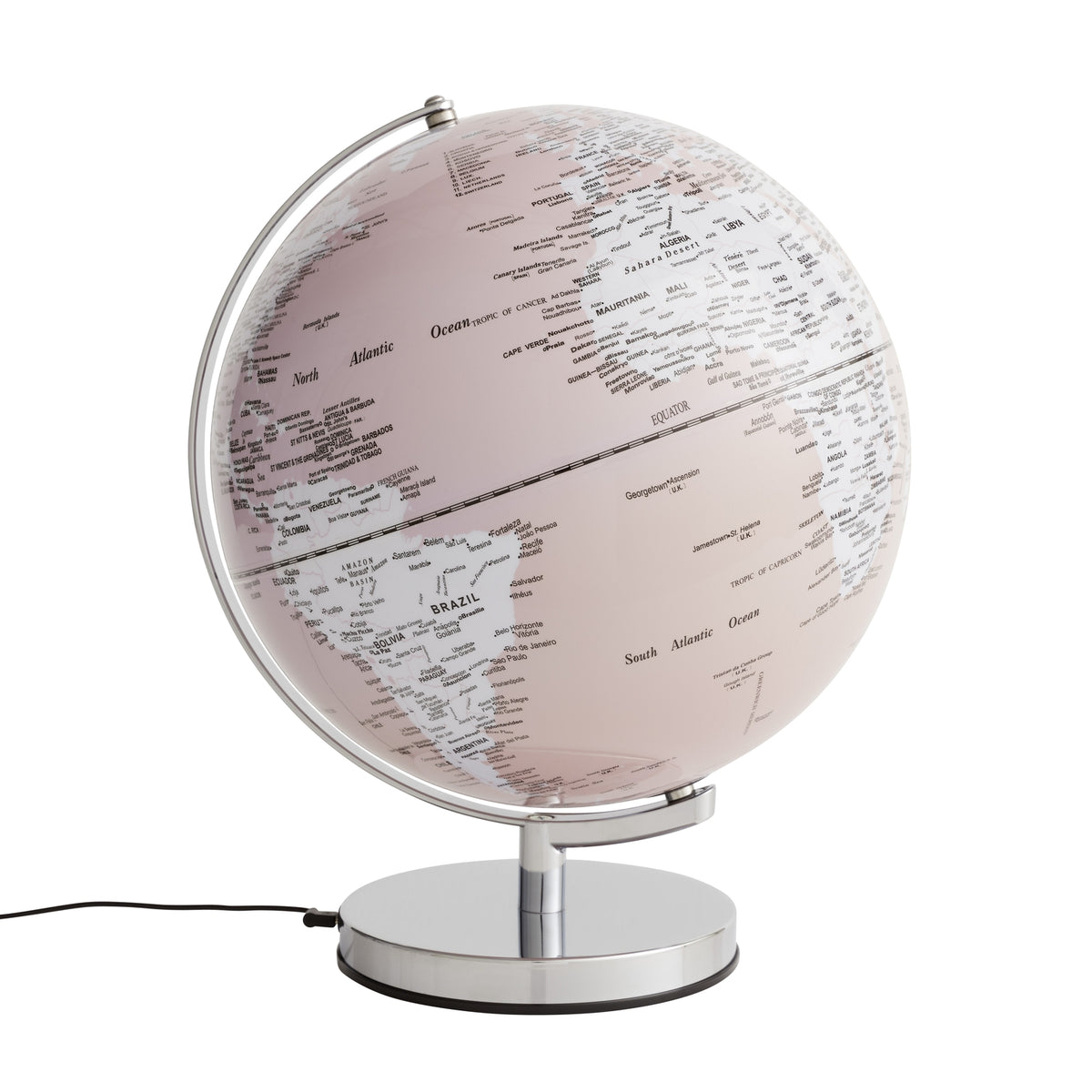 EMFORM Stellar Light illuminated globe D 300 mm, silver