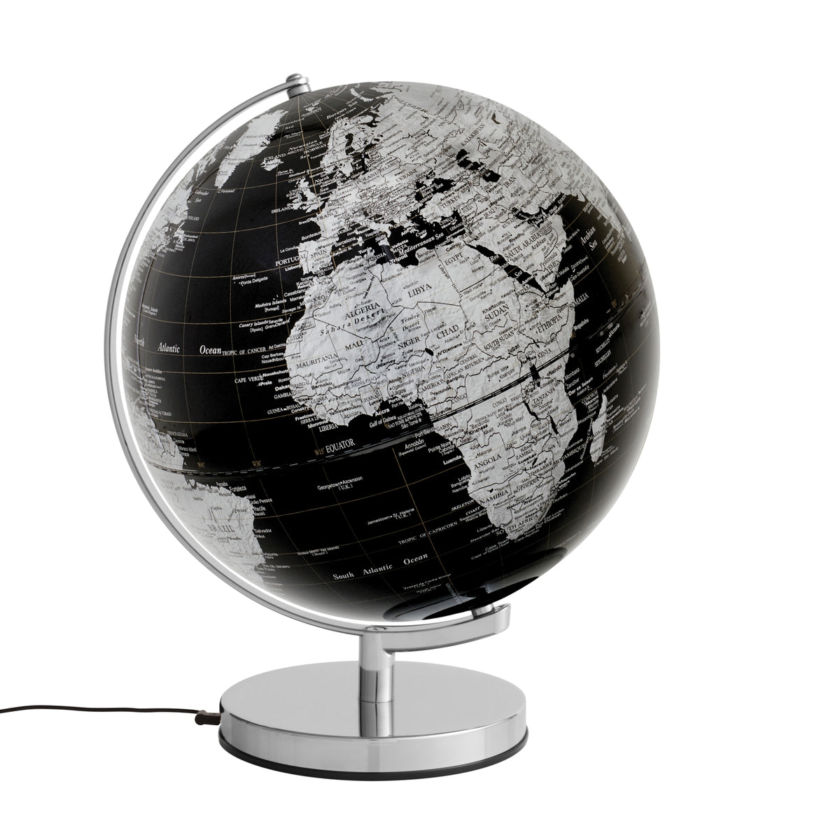 EMFORM Stellar Light illuminated globe D 300 mm, azure blue