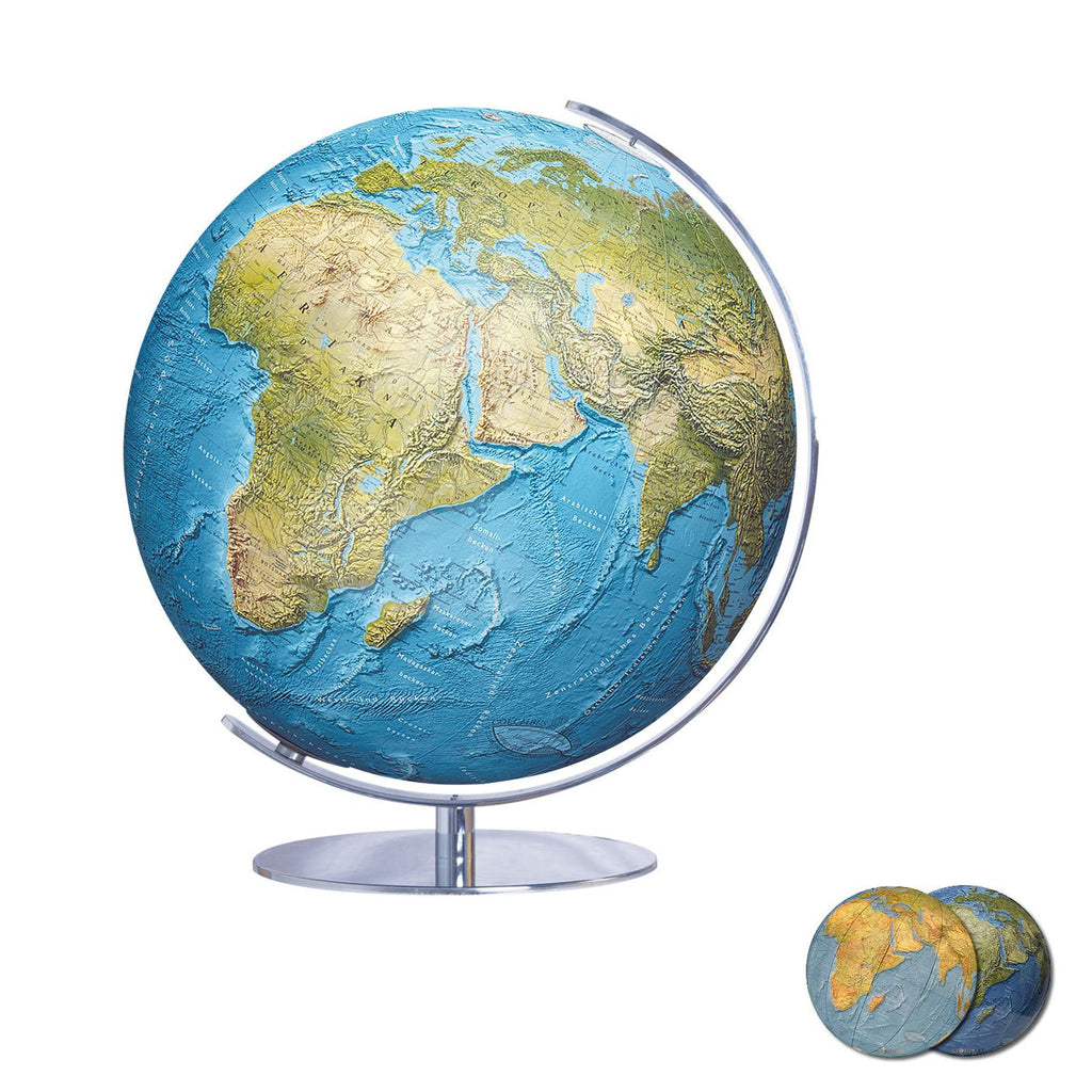 Columbus DUORAMA Illuminated Globe, Acrylic Glass, 340 mm Diameter, illuminated