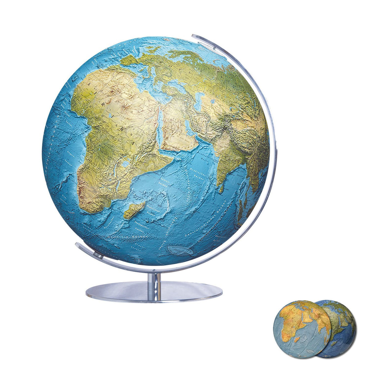 Columbus DUORAMA Illuminated Globe, Acrylic Glass, 340 mm Diameter, illuminated
