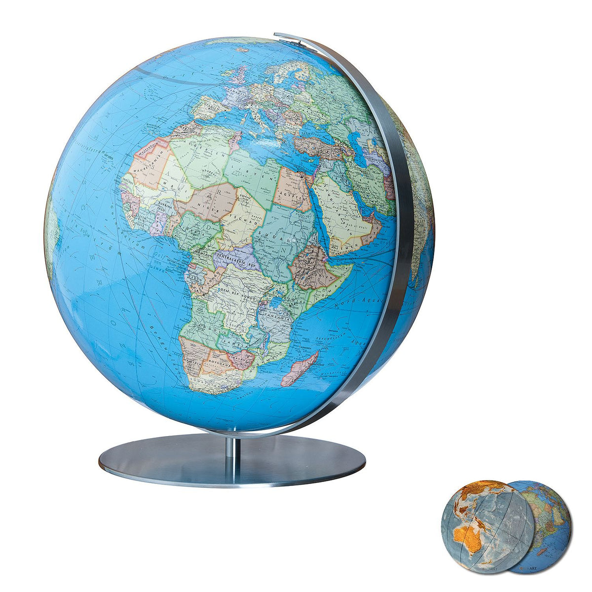 Columbus DUO Illuminated Globe, Acrylic, OID-compatible, D 340 mm, matt