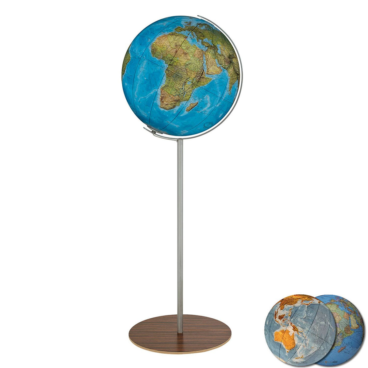 Columbus DUO Illuminated Floor Globe, D 400 mm, OID-compatible, illuminated