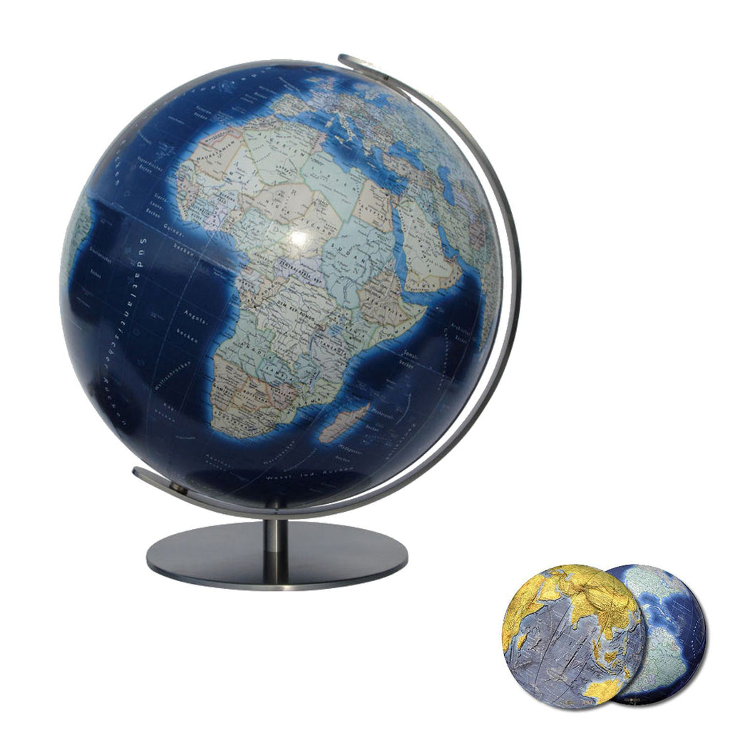 Columbus DUO AZZURRO Illuminated Globe, D 400 mm, illuminated