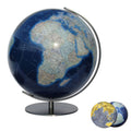 Columbus DUO AZZURRO Illuminated Globe, D 340 mm, Acrylic, Stainless Steel